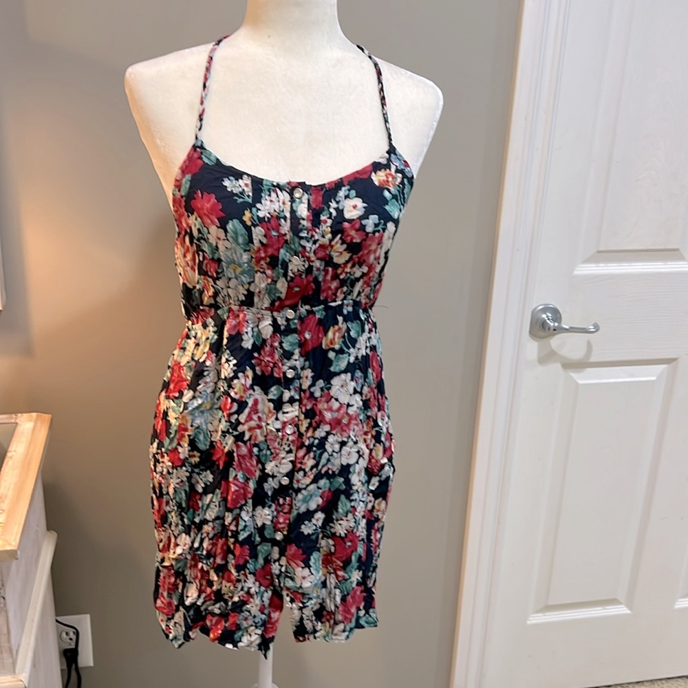 NWT Ladies PAPAYA Braided Strap Ruffle Mini Dress M